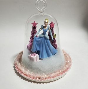 Gemmy Disney Cinderella Musical Snowbell Ornament Christmas Decor Lights Up